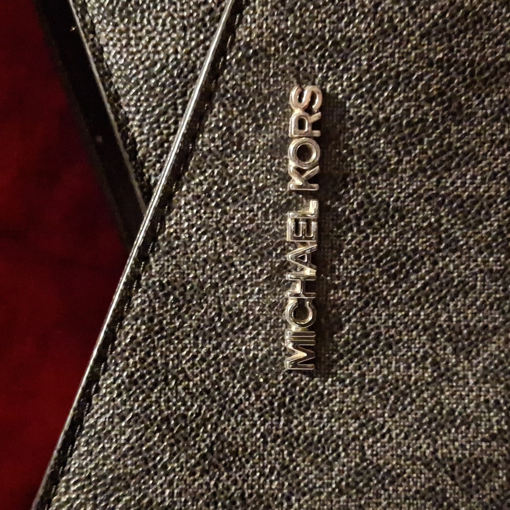 Michael Kors Gray Tote with Silver Chain - Picture 2 of 7